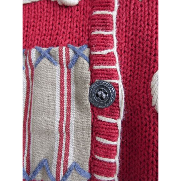Vintage Susan Bristol Petites Cardigan Sweater 90's Hand Embroidered M - Picture 3 of 7